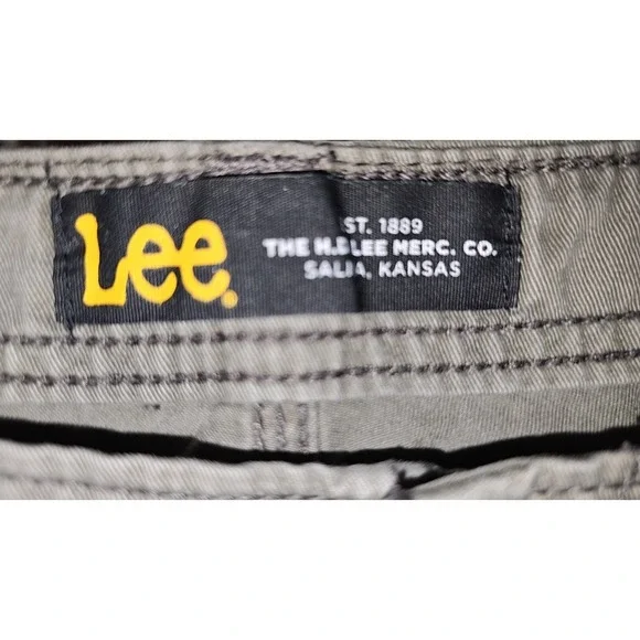 Lee Cargo Shorts Mens Sz 44 Gray Hiking Camping Outdoor Twill Gorpcore Cotton - Picture 4 of 9